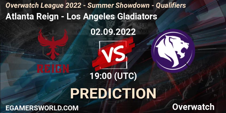 Atlanta Reign vs Los Angeles Gladiators: Match Prediction. 02.09.22, Overwatch, Overwatch League 2022 - Summer Showdown - Qualifiers