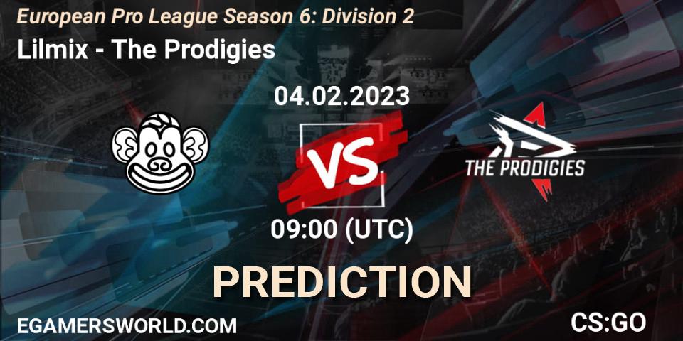 Lilmix vs The Prodigies: Match Prediction. 04.02.23, CS2 (CS:GO), European Pro League Season 6: Division 2