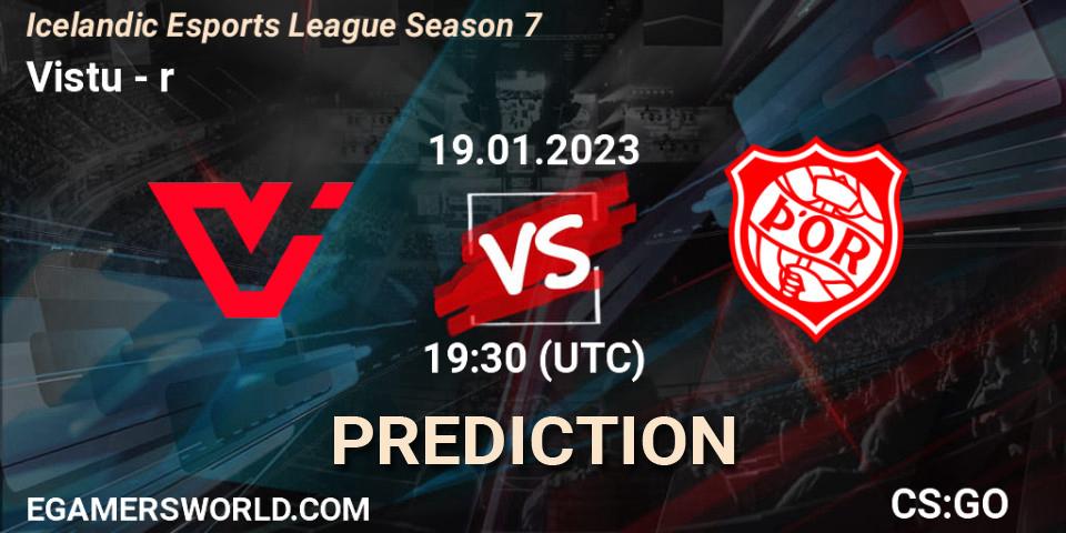 Viðstöðu vs Þór: Match Prediction. 19.01.23, CS2 (CS:GO), Icelandic Esports League Season 7