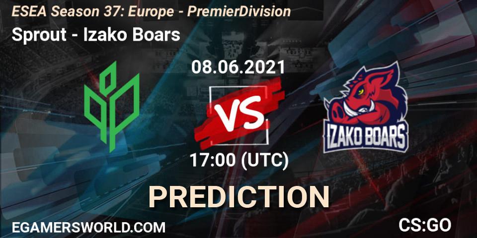 Sprout vs Izako Boars: Match Prediction. 08.06.2021 at 17:00, Counter-Strike (CS2), ESEA Season 37: Europe - Premier Division