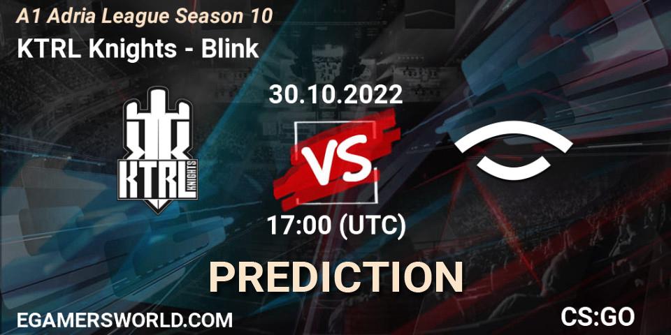 KTRL Knights vs Blink: Match Prediction. 30.10.2022 at 18:30, Counter-Strike (CS2), A1 Adria League Season 10