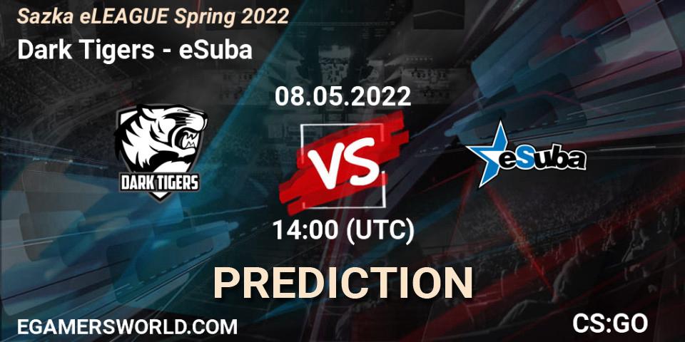 Dark Tigers vs eSuba: Match Prediction. 08.05.2022 at 14:00, Counter-Strike (CS2), Sazka eLEAGUE Spring 2022