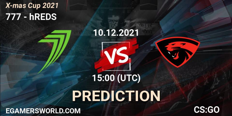 777 vs hREDS: Match Prediction. 10.12.21, CS2 (CS:GO), SWSG X-mas Cup