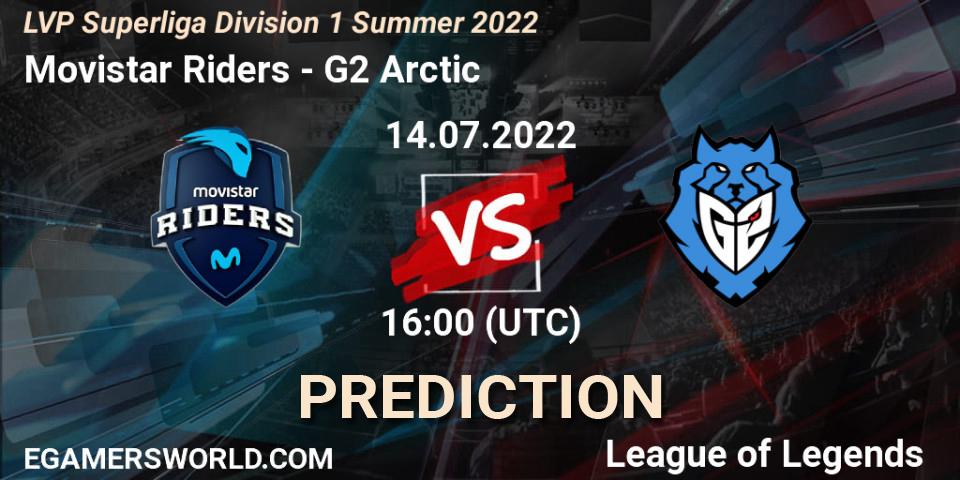 Movistar Riders vs G2 Arctic: Match Prediction. 14.07.22, LoL, LVP Superliga Division 1 Summer 2022