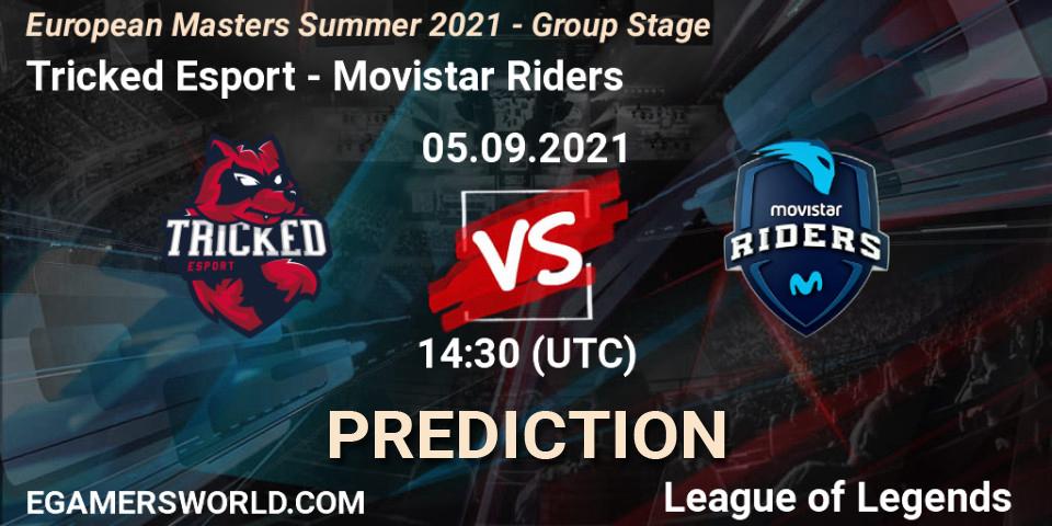 Tricked Esport vs Movistar Riders: Match Prediction. 05.09.2021 at 14:30, LoL, European Masters Summer 2021 - Group Stage