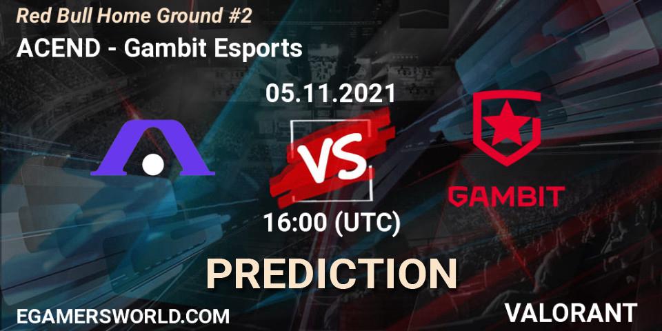 ACEND vs Gambit Esports: Match Prediction. 05.11.2021 at 18:00, VALORANT, Red Bull Home Ground #2