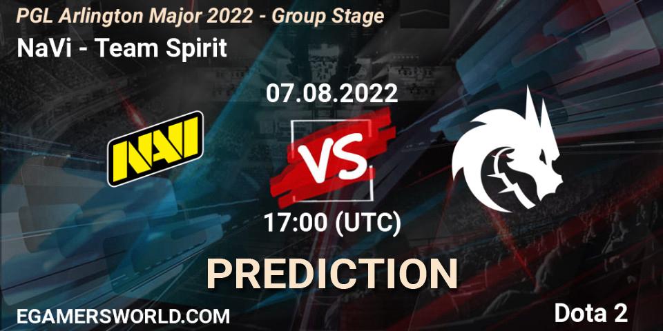 NaVi vs Team Spirit: Match Prediction. 07.08.22, Dota 2, PGL Arlington Major 2022 - Group Stage
