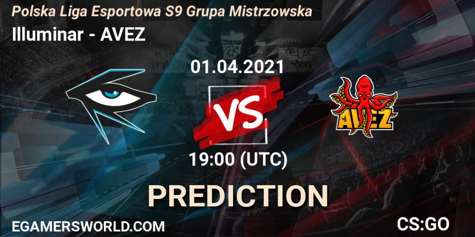 Illuminar vs AVEZ: Match Prediction. 01.04.21, CS2 (CS:GO), Polska Liga Esportowa S9 Grupa Mistrzowska