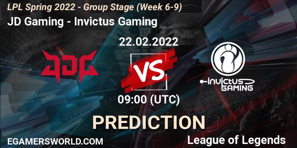 JD Gaming vs Invictus Gaming: Match Prediction. 22.02.22, LoL, LPL Spring 2022 - Group Stage (Week 6-9)