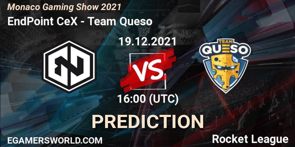 EndPoint CeX vs Team Queso: Match Prediction. 19.12.2021 at 16:00, Rocket League, Monaco Gaming Show 2021