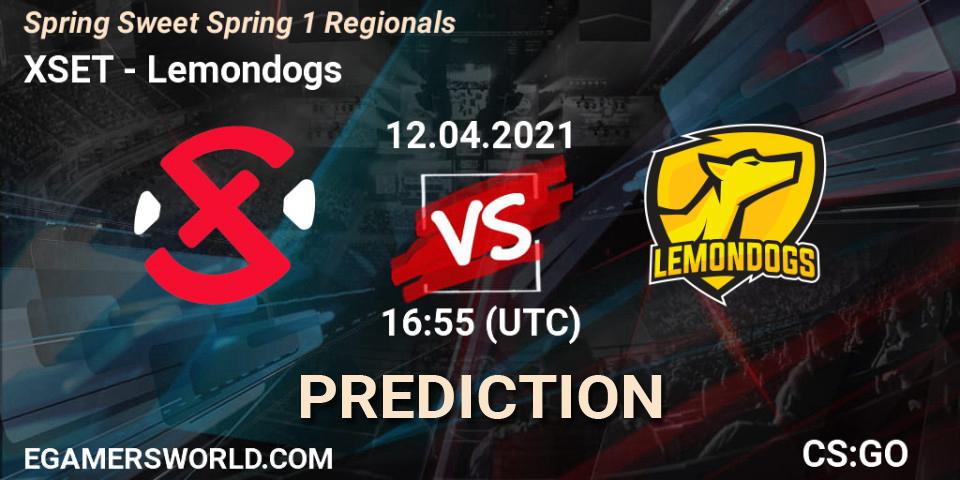 XSET vs Lemondogs: Match Prediction. 12.04.2021 at 16:55, Counter-Strike (CS2), Spring Sweet Spring 1 Regionals