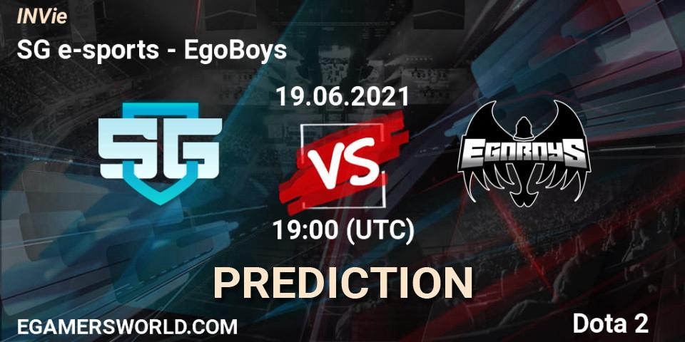 SG e-sports vs EgoBoys: Match Prediction. 19.06.2021 at 19:00, Dota 2, INVie