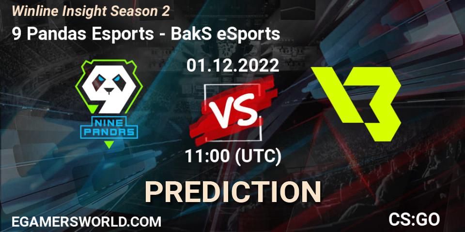 9 Pandas Esports vs BakS eSports: Match Prediction. 01.12.22, CS2 (CS:GO), Winline Insight Season 2