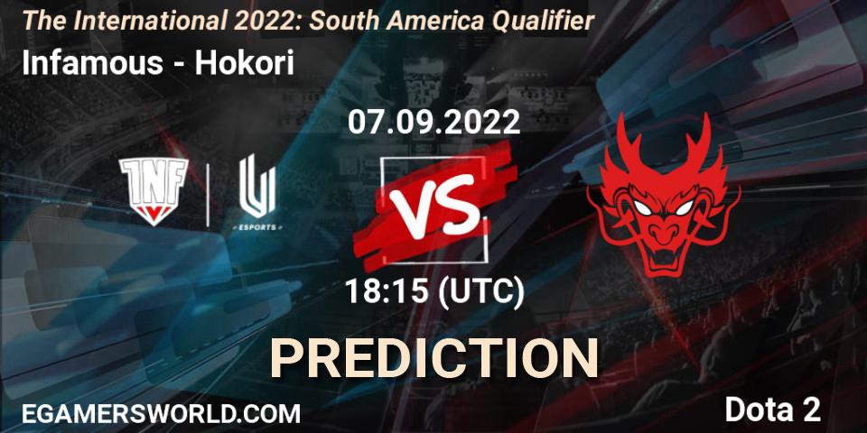 Infamous vs Hokori: Match Prediction. 07.09.22, Dota 2, The International 2022: South America Qualifier