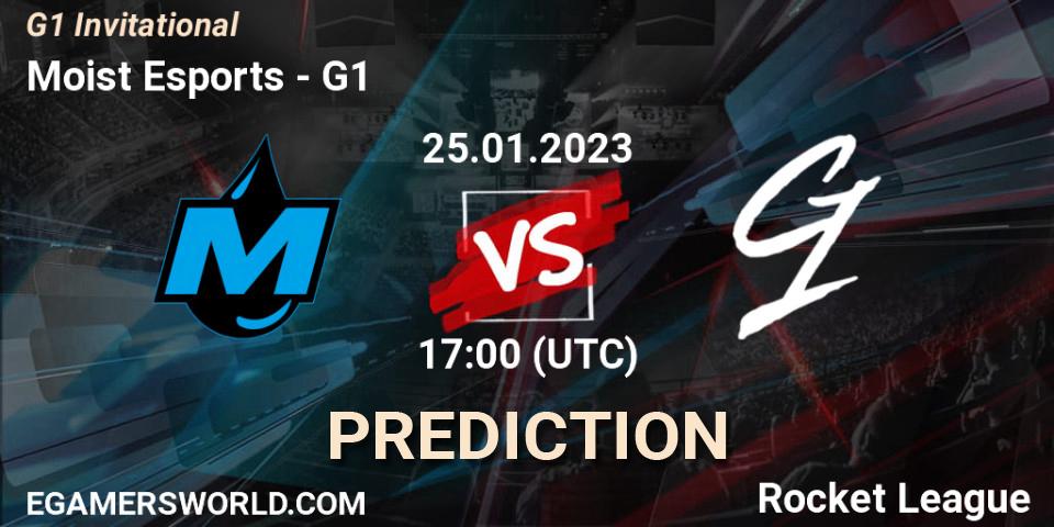 Moist Esports vs G1: Match Prediction. 25.01.2023 at 17:00, Rocket League, G1 Invitational