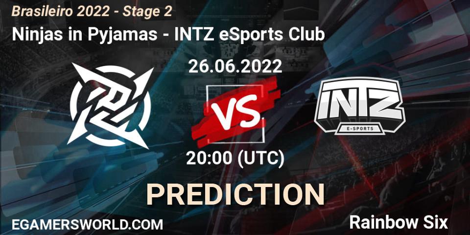 Ninjas in Pyjamas vs INTZ eSports Club: Match Prediction. 26.06.22, Rainbow Six, Brasileirão 2022 - Stage 2