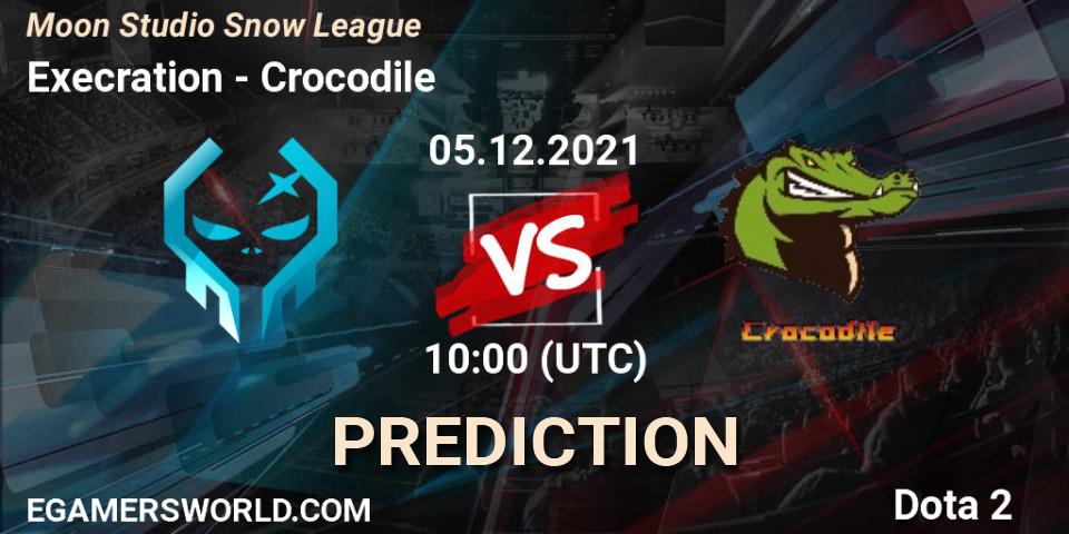 Execration vs Crocodile: Match Prediction. 05.12.2021 at 10:58, Dota 2, Moon Studio Snow League