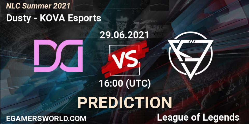 Dusty vs KOVA Esports: Match Prediction. 29.06.2021 at 16:00, LoL, NLC Summer 2021