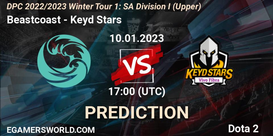 Beastcoast vs Keyd Stars: Match Prediction. 10.01.2023 at 17:36, Dota 2, DPC 2022/2023 Winter Tour 1: SA Division I (Upper) 