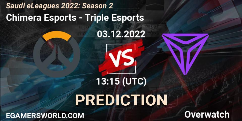Chimera Esports vs Triple Esports: Match Prediction. 03.12.2022 at 13:15, Overwatch, Saudi eLeagues 2022: Season 2