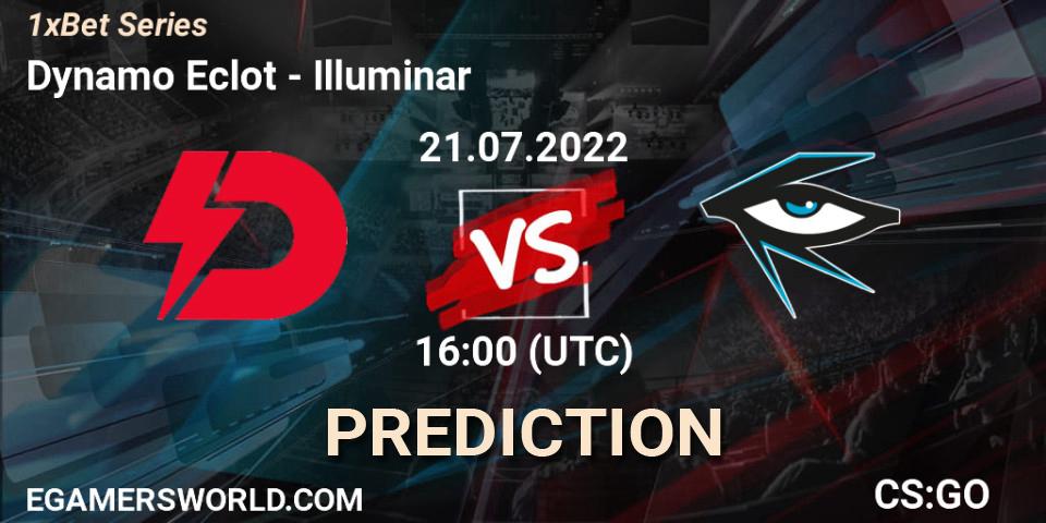 Dynamo Eclot vs Illuminar: Match Prediction. 21.07.2022 at 16:00, Counter-Strike (CS2), 1xBet Series