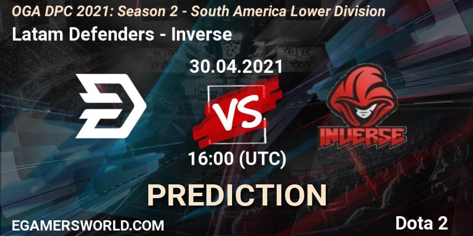 Latam Defenders vs Inverse: Match Prediction. 30.04.2021 at 16:00, Dota 2, OGA DPC 2021: Season 2 - South America Lower Division 
