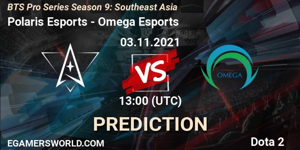Polaris Esports vs Omega Esports: Match Prediction. 03.11.2021 at 13:20, Dota 2, BTS Pro Series Season 9: Southeast Asia