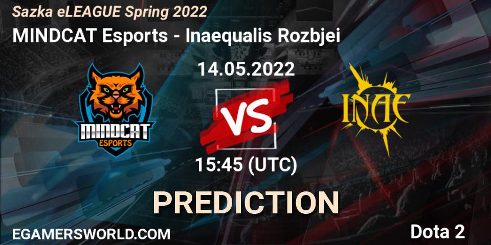 MINDCAT Esports vs Inaequalis Rozbíječi: Match Prediction. 14.05.2022 at 15:43, Dota 2, Sazka eLEAGUE Spring 2022