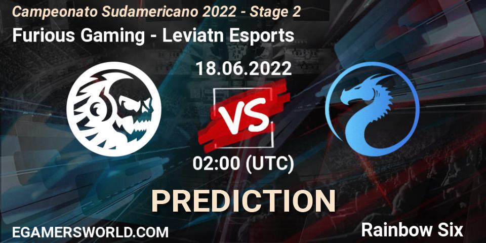 Furious Gaming vs Leviatán Esports: Match Prediction. 24.06.2022 at 02:00, Rainbow Six, Campeonato Sudamericano 2022 - Stage 2