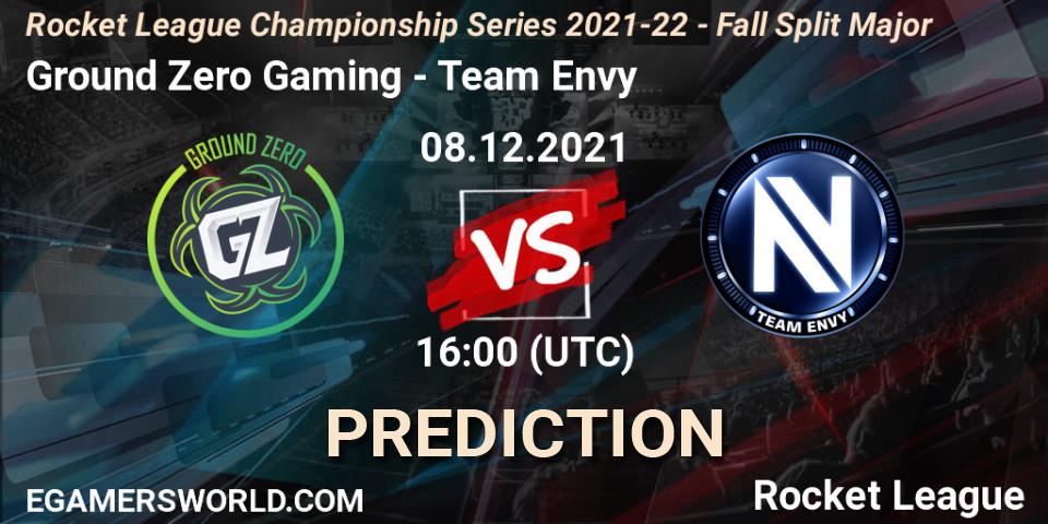 Ground Zero Gaming vs Team Envy: Match Prediction. 08.12.2021 at 16:00, Rocket League, RLCS 2021-22 - Fall Split Major