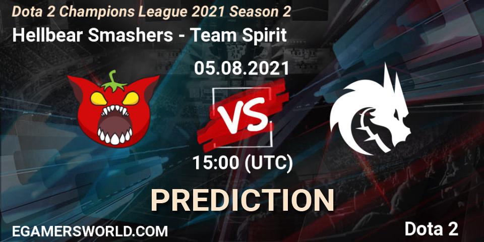 Hellbear Smashers vs Team Spirit: Match Prediction. 05.08.2021 at 15:08, Dota 2, Dota 2 Champions League 2021 Season 2