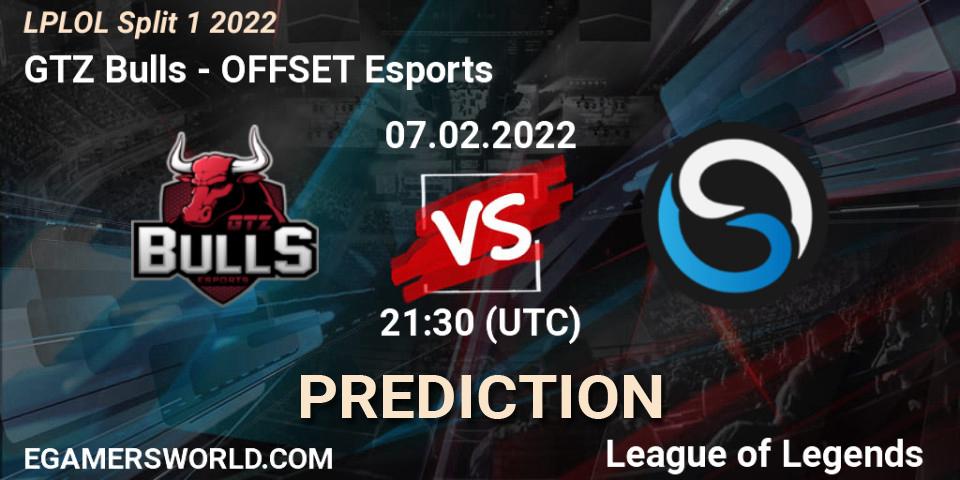 GTZ Bulls vs OFFSET Esports: Match Prediction. 07.02.2022 at 21:30, LoL, LPLOL Split 1 2022