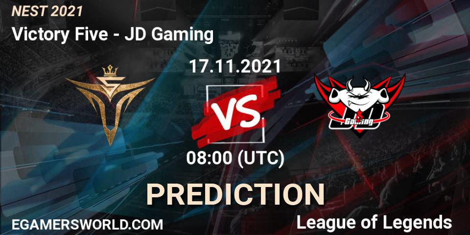 JD Gaming vs Victory Five: Match Prediction. 17.11.2021 at 08:00, LoL, NEST 2021