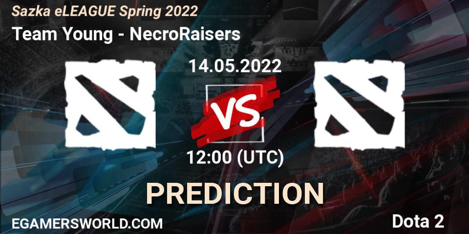 Team Young vs NecroRaisers: Match Prediction. 14.05.2022 at 12:00, Dota 2, Sazka eLEAGUE Spring 2022