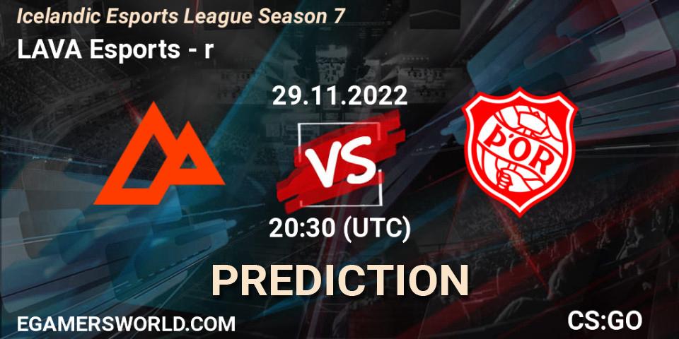 LAVA Esports vs Þór: Match Prediction. 01.12.22, CS2 (CS:GO), Icelandic Esports League Season 7