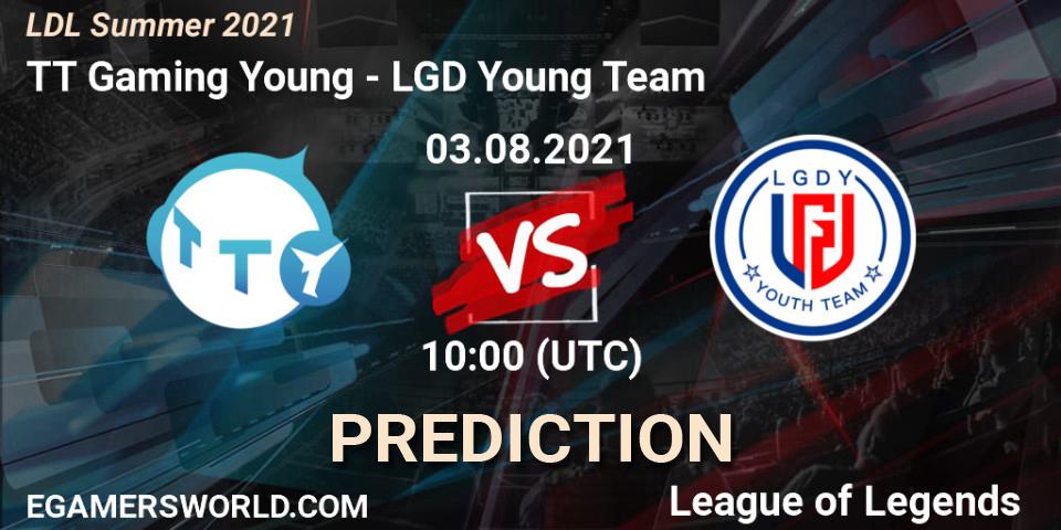 TT Gaming Young vs LGD Young Team: Match Prediction. 03.08.2021 at 11:00, LoL, LDL Summer 2021