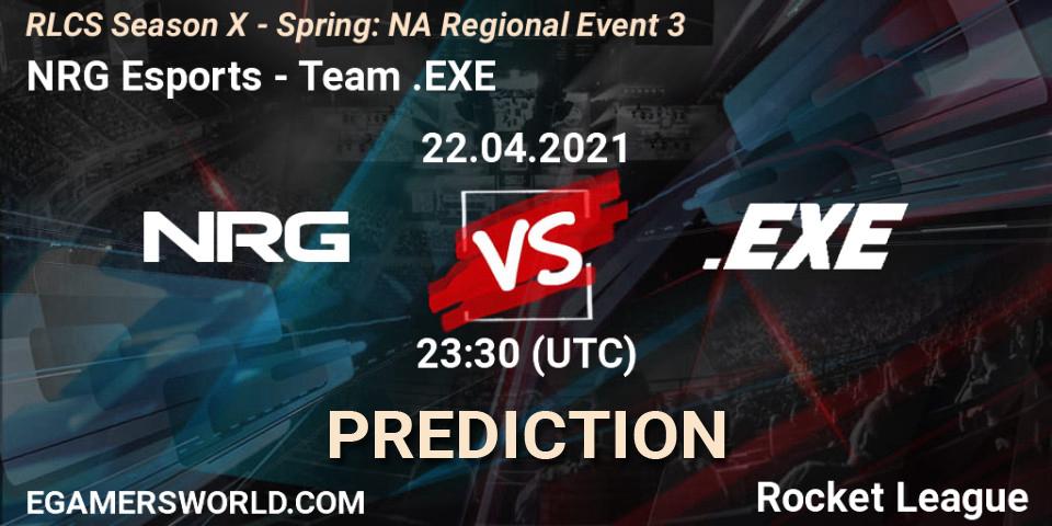 NRG Esports vs Team.EXE: Match Prediction. 22.04.21, Rocket League, RLCS Season X - Spring: NA Regional Event 3