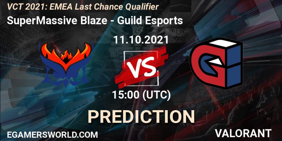 SuperMassive Blaze vs Guild Esports: Match Prediction. 11.10.21, VALORANT, VCT 2021: EMEA Last Chance Qualifier