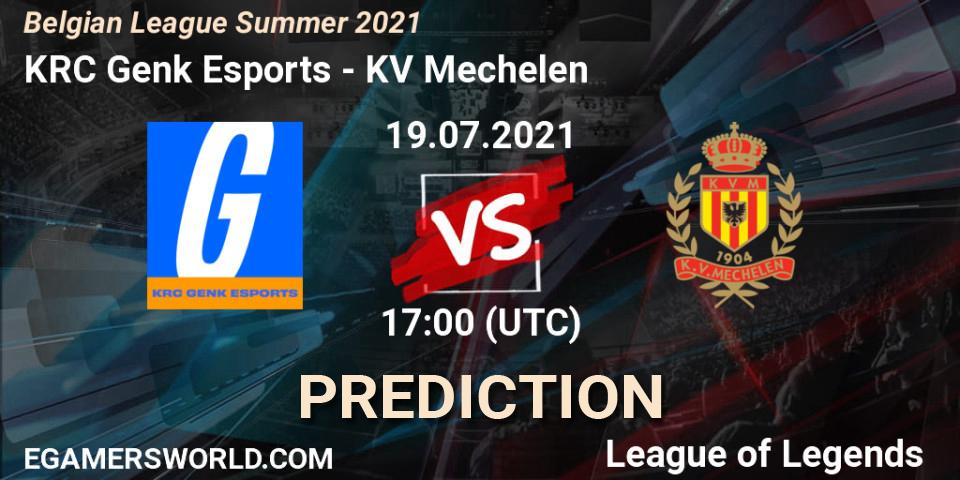KRC Genk Esports vs KV Mechelen: Match Prediction. 19.07.2021 at 17:00, LoL, Belgian League Summer 2021