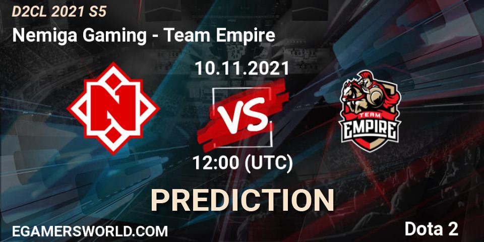 Nemiga Gaming vs Team Empire: Match Prediction. 10.11.2021 at 12:02, Dota 2, Dota 2 Champions League 2021 Season 5