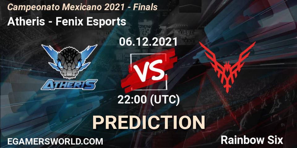 Atheris vs Fenix Esports: Match Prediction. 06.12.2021 at 22:00, Rainbow Six, Campeonato Mexicano 2021 - Finals