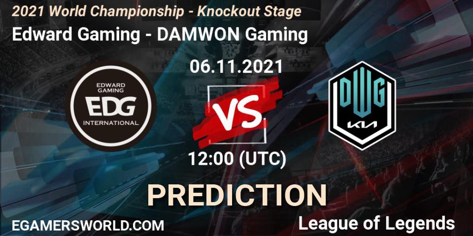 Edward Gaming vs DAMWON Gaming: Match Prediction. 06.11.2021 at 12:00, LoL, 2021 World Championship - Knockout Stage
