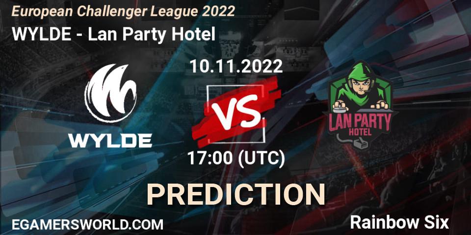 WYLDE vs Lan Party Hotel: Match Prediction. 10.11.2022 at 17:00, Rainbow Six, European Challenger League 2022