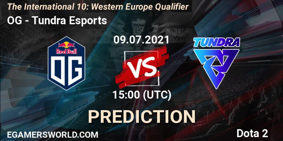 OG vs Tundra Esports: Match Prediction. 09.07.2021 at 15:35, Dota 2, The International 10: Western Europe Qualifier