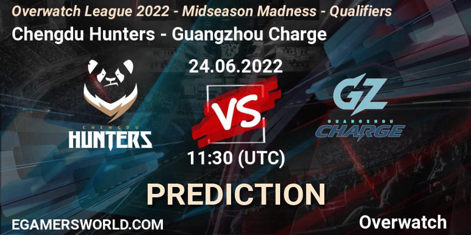 Chengdu Hunters vs Guangzhou Charge: Match Prediction. 01.07.22, Overwatch, Overwatch League 2022 - Midseason Madness - Qualifiers
