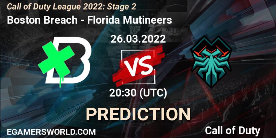 Boston Breach vs Florida Mutineers: Match Prediction. 26.03.22, Call of Duty, Call of Duty League 2022: Stage 2