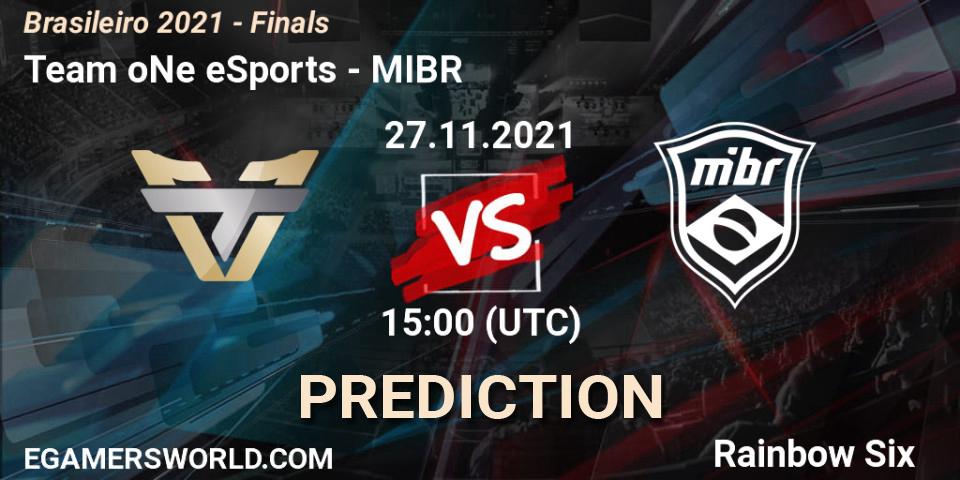 Team oNe eSports vs MIBR: Match Prediction. 27.11.21, Rainbow Six, Brasileirão 2021 - Finals
