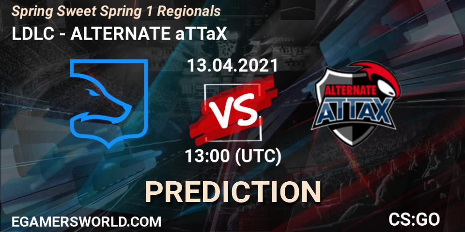 LDLC vs ALTERNATE aTTaX: Match Prediction. 13.04.2021 at 13:30, Counter-Strike (CS2), Spring Sweet Spring 1 Regionals