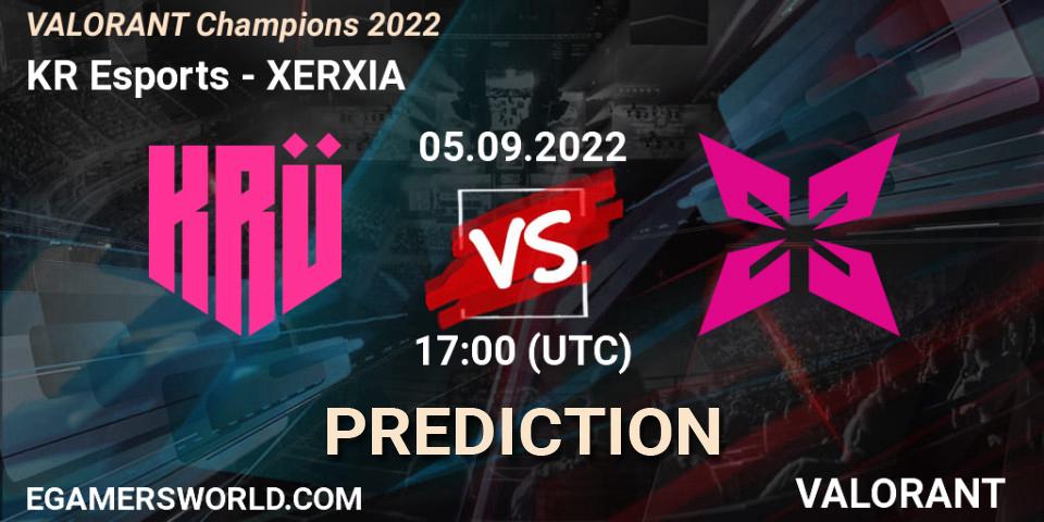 KRÜ Esports vs XERXIA: Match Prediction. 05.09.22, VALORANT, VALORANT Champions 2022