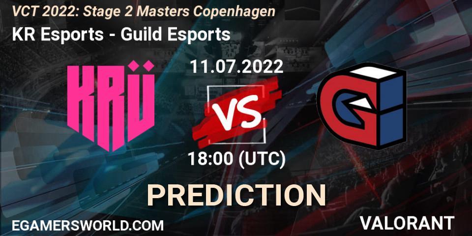 KRÜ Esports vs Guild Esports: Match Prediction. 11.07.2022 at 19:00, VALORANT, VCT 2022: Stage 2 Masters Copenhagen